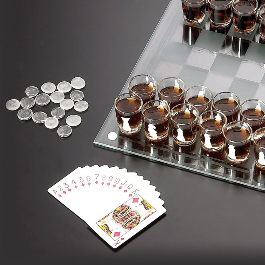 Set Șah cu Pahare – Cadou Original