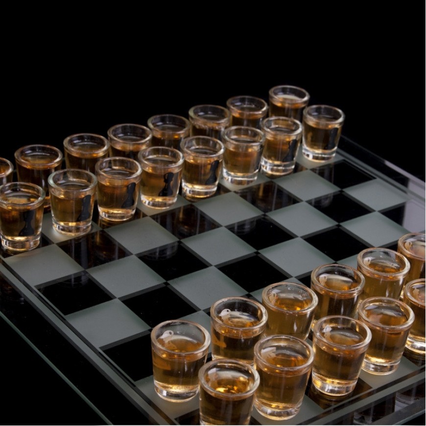 Set Șah cu Pahare – Cadou Original