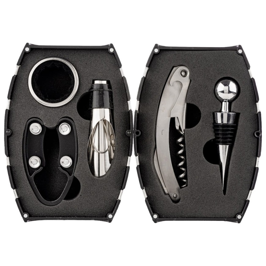 Set vin în cutie tip butoi – accesorii complete